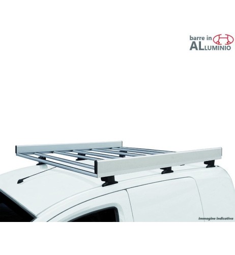 Bagagliera cestello G3 in alluminio Fiat Fiorino Qubo 2007 2024