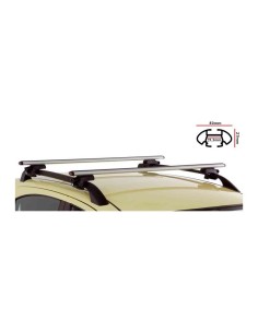 Barre portatutto corrimano Fiat Doblo 5 porte 2010 2022