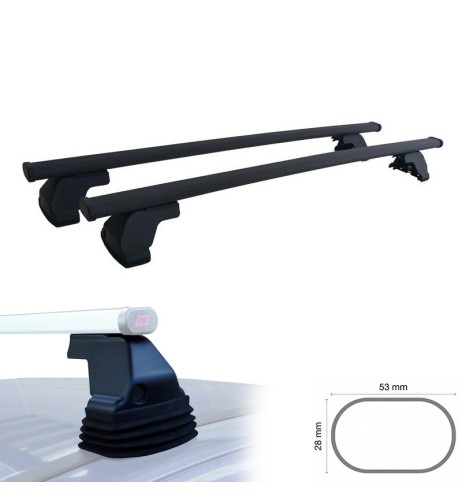 Barre portatutto portapacchi acciaio Bmw Serie 5 4p 1996-2002