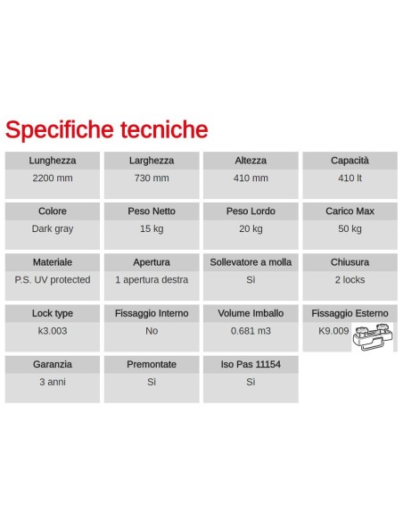 Box Auto Portatutto Portapacchi G3 Cargo 6