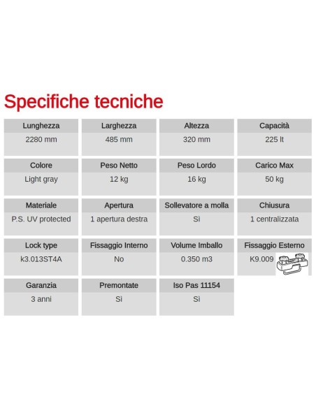 Box Auto Portatutto Portapacchi G3 HYDRA 280