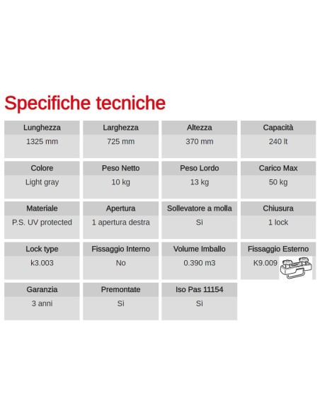 Box Auto Portatutto Portapacchi G3 KRONO 320