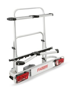 Carrello portasci snowboard universale per gancio traino. Con antifurto