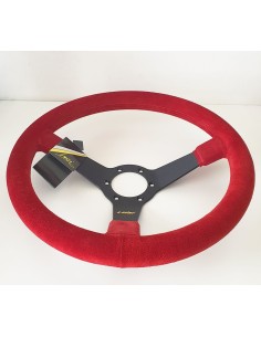 Volante universale Luisi Mirage 350mm in camoscio rosso 2