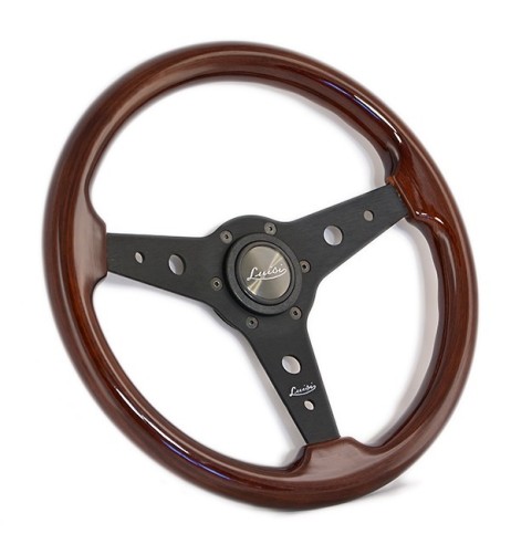 Volante universale vintage Luisi Montreal 340mm in mogano