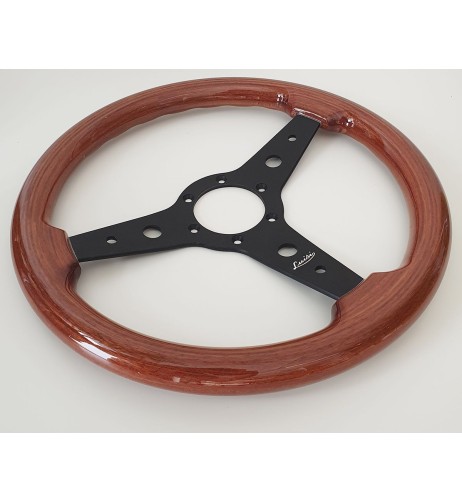 Volante universale vintage Luisi Montreal 340mm in mogano