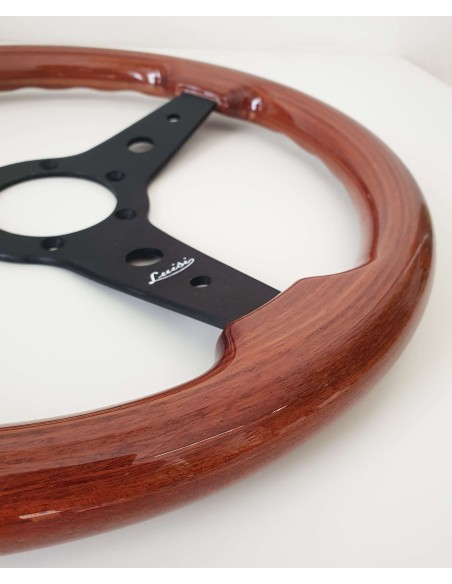 Volante universale vintage Luisi Montreal 340mm in mogano