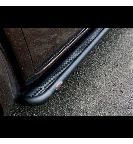 Pedane laterali S50 stondate alluminio NERO Toyota Land Cruiser 150 3 porte