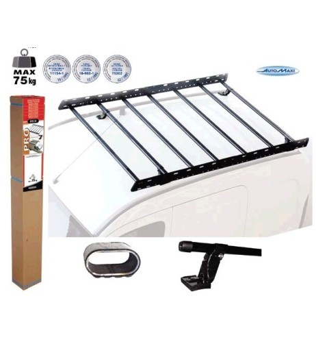 Bagagliera cestello portapacchi furgone 180x128cm Opel Combo D 2012-2018