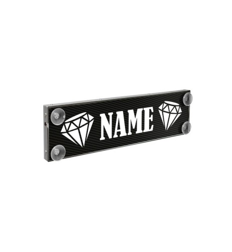 Tabella personalizzabile a Led 12 24v con telecomando Carbon Look