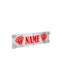 Tabella personalizzabile con sfondo a specchio Plexi-Fluo