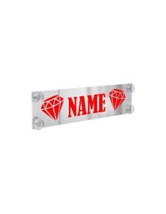Tabella personalizzabile con sfondo a specchio Plexi Fluo