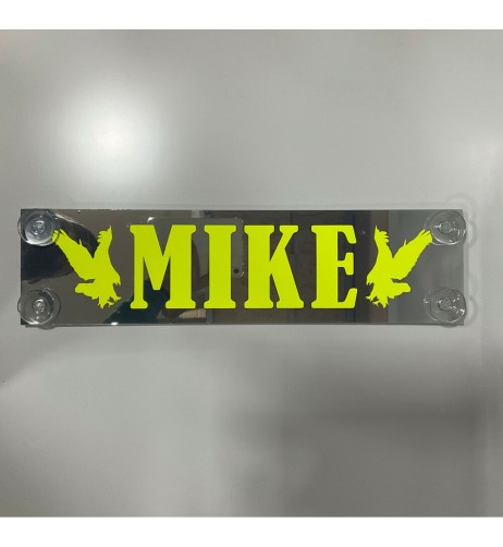 Tabella personalizzabile con sfondo a specchio Plexi Fluo