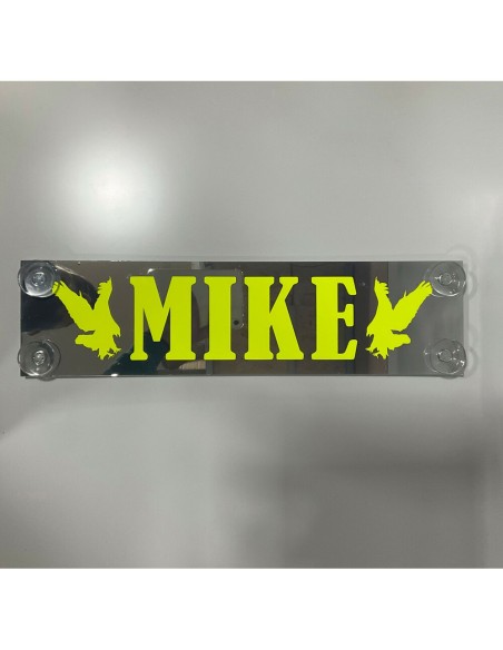 Tabella personalizzabile con sfondo a specchio Plexi Fluo
