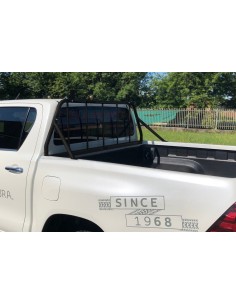 Separatore posteriore protezione vetro con portatubi Toyota Hilux Revo dal 