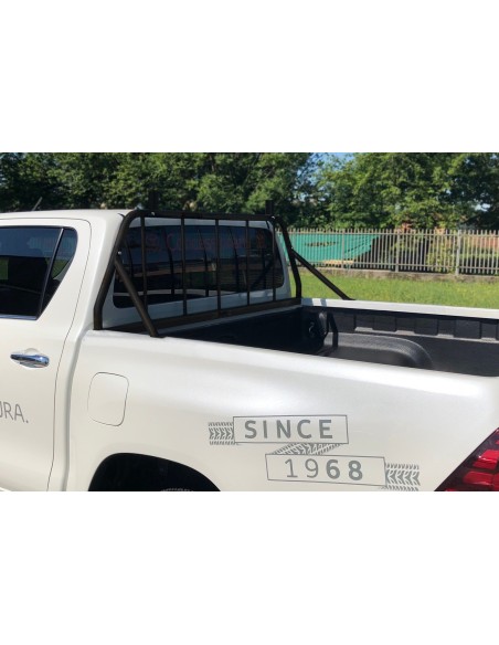 Separatore posteriore protezione vetro con portatubi Toyota Hilux Revo dal 