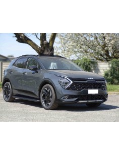 Pedane laterali S50 stondate alluminio BLACK Kia Sportage dal 2021 2