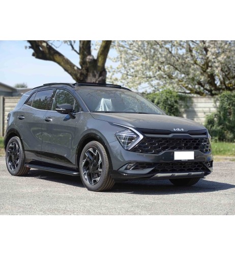 Pedane laterali S50 stondate alluminio BLACK Kia Sportage dal 2021