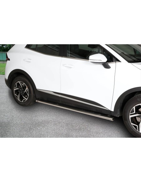 Pedane laterali acciaio inox lucido ovale Kia Sportage dal 2021
