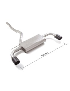 Scarico Ragazzon black omologato 50 1087 74 Bmw Serie 1 F40 118i 100kw