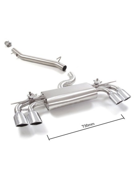 Scarico terminali Ragazzon 50 0877 35 omologato Volkswagen Golf MK7 5 R