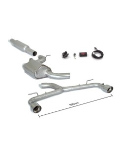 Scarico terminali Ragazzon 50 0824 61 omologato Volkswagen Golf MK7 5