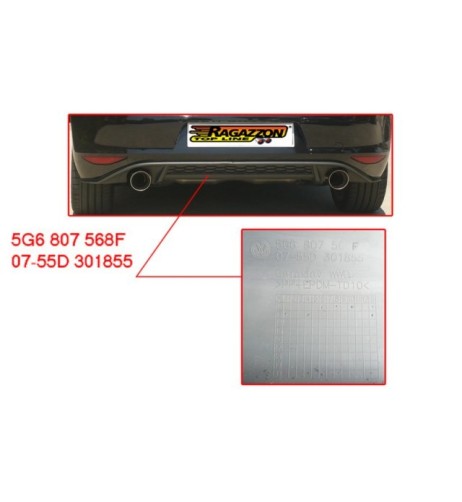 Scarico terminali Ragazzon 50 0857 61 omologato Volkswagen Golf MK7