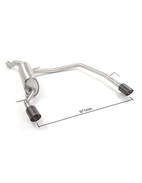 Scarico terminali Ragazzon 50 0880 73 Carbon omologato Seat Ibiza MK5 1 0