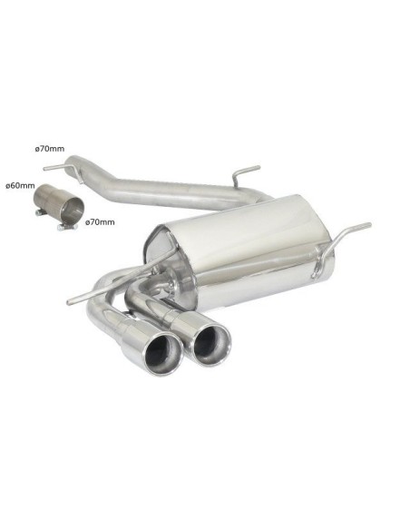 Scarico terminale Ragazzon 50 0916 26 omologato Audi S3 8P 2 0TFSI