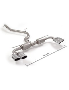 Scarico terminali Ragazzon 50 0750 35 omologato Audi A3 8V 8VA 2012 2018