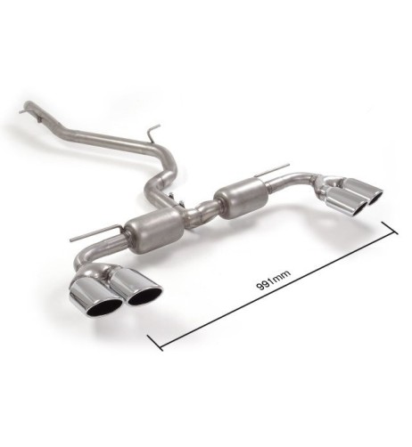 Scarico terminali Ragazzon 50 0750 35 omologato Audi A3 8V 8VA 2012 2018