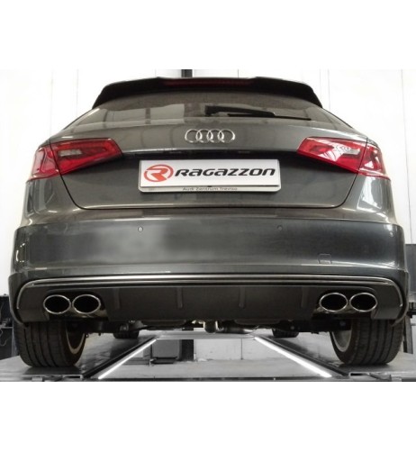 Scarico terminali Ragazzon 50 0750 35 omologato Audi A3 8V 8VA 2012 2018