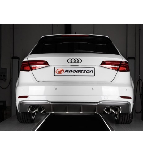Scarico terminali Ragazzon 50 0870 58 omologato Audi A3 8V 8VA 2017 2020
