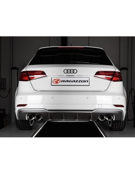Scarico terminali Ragazzon 50 0870 58 omologato Audi A3 8V 8VA 2017 2020