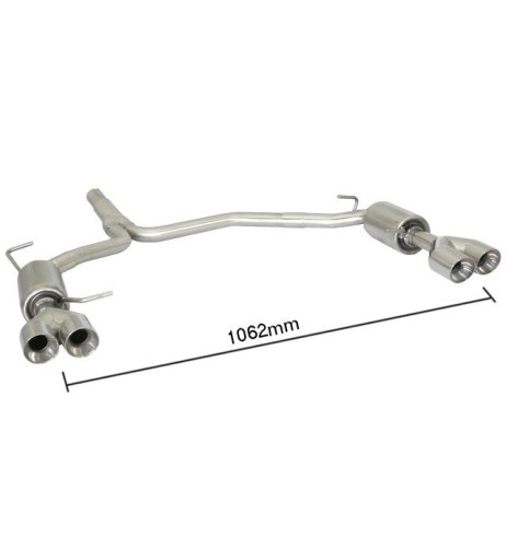 Scarico terminale 50 0366 57 omologato Audi A4 1 8 TFSI 88kw