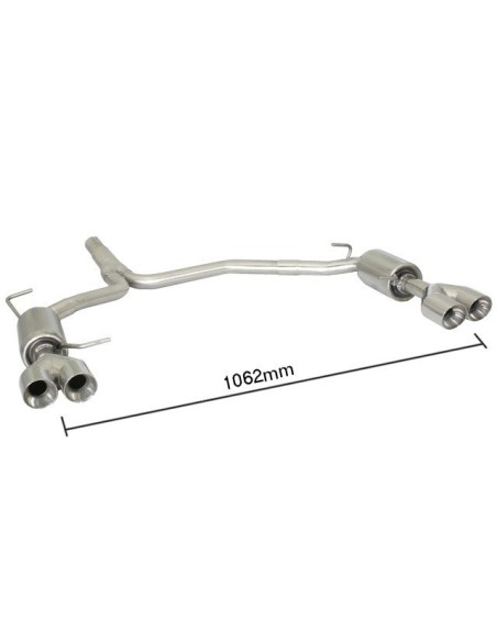 Scarico terminale 50 0366 57 omologato Audi A4 1 8 TFSI 88kw