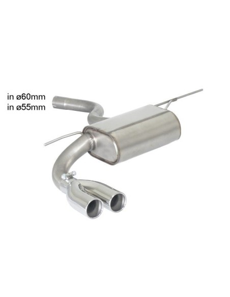 Scarico terminale 50 0461 25 omologato Bmw Serie 4 F32 Coupe 420D