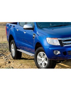Pedane laterali S50 stondate alluminio Ford Ranger Double Cab 2012 2022 2