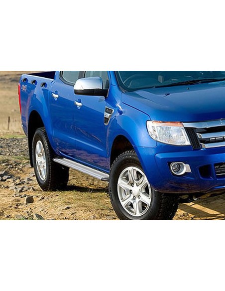 Pedane laterali S50 stondate alluminio Ford Ranger Double Cab 2012 2022