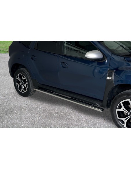 Pedane laterali ovali inox lucido Dacia Duster 2018 2023