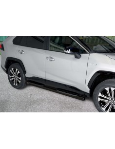 Pedane laterali acciaio inox NERO 70mm Toyota Rav4 dal 2019