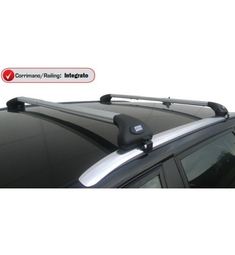 Barre portatutto alluminio silver corrimano integrato Opel Zafira dal 2011