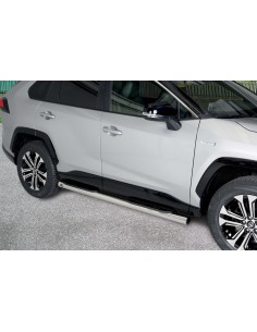 Pedane laterali acciaio inox lucido 70mm Toyota Rav4 dal 2019