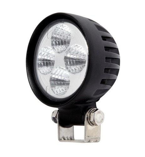 Faro da lavoro rotondo 4 LED 12/24V IP67 12W alluminio 135x83x66mm