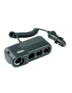 Quadrupla presa accendisigari 12V 8A con tester batteria RING