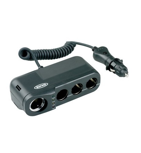 Quadrupla presa accendisigari 12V 8A con tester batteria RING