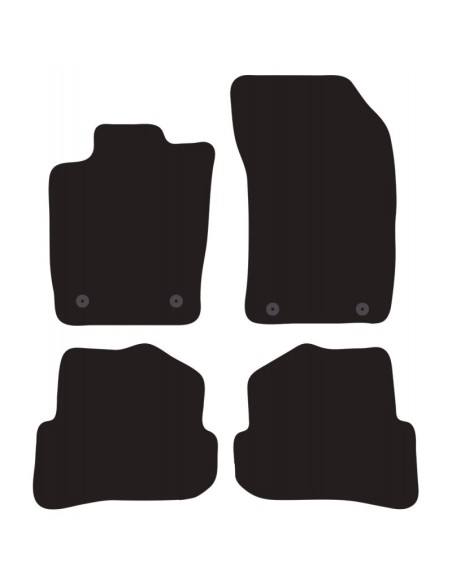 Tappeti tappetini auto su misura moquette Audi A1 5p Sportback 2011-2018