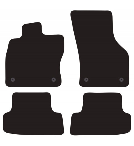 Tappeti tappetini auto su misura moquette Audi A3 3p 2012-2019
