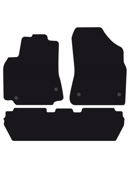 Tappeti tappetini auto su misura moquette Citroen Berlingo 2008-2018
