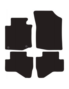 Tappeti tappetini auto su misura moquette Citroen C1 2010 2014